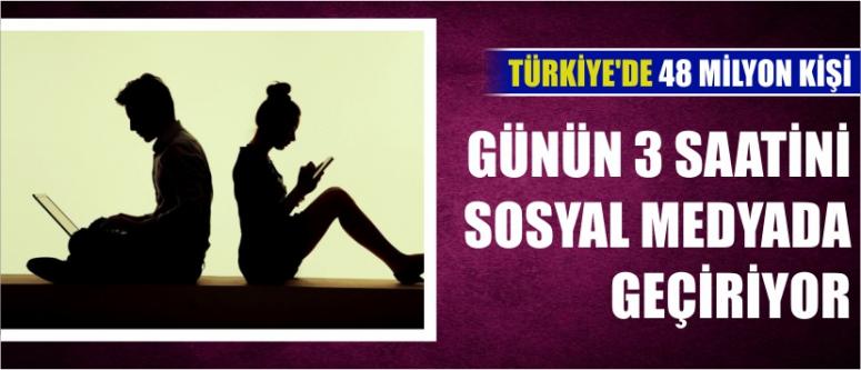  Türkiye’de 48 Milyon Kişi Günün 3 Saatini Sosyal Medyada Geçiriyor