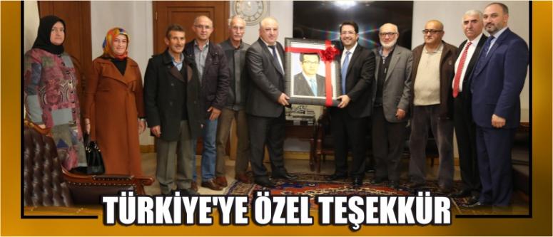 Türkiye’ye Özel Teşekkür