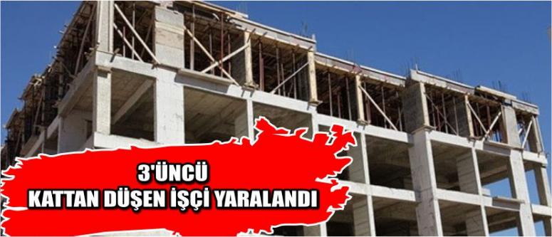 3'üncü Kattan Düşen İşçi Yaralandı
