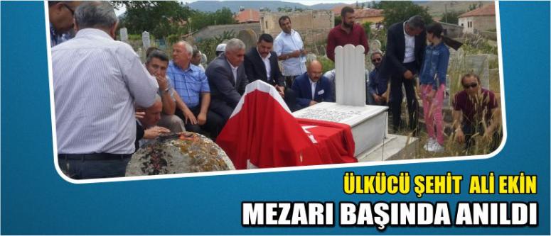 Ülkücü Şehit Ali Ekin Mezarı Başında Anıldı