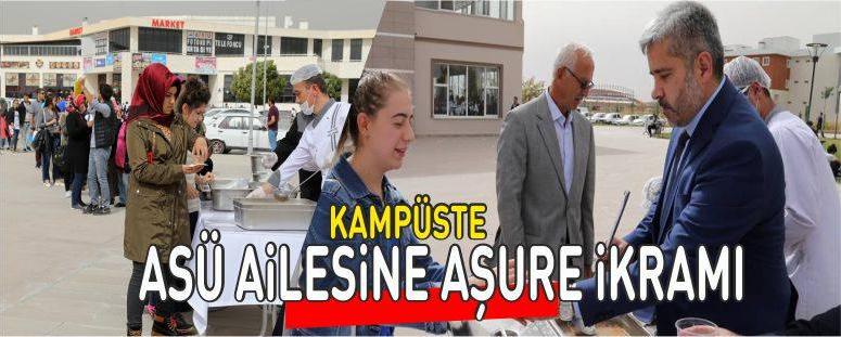 Kampüste Asü Ailesine Aşure İkramı