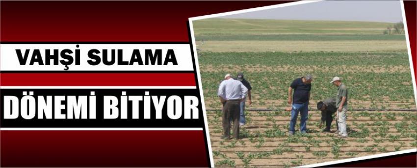 Vahşi Sulama Dönemi Bitiyor