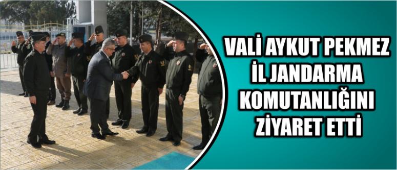 Vali Aykut Pekmez İl Jandarma Komutanlığını Ziyaret Etti