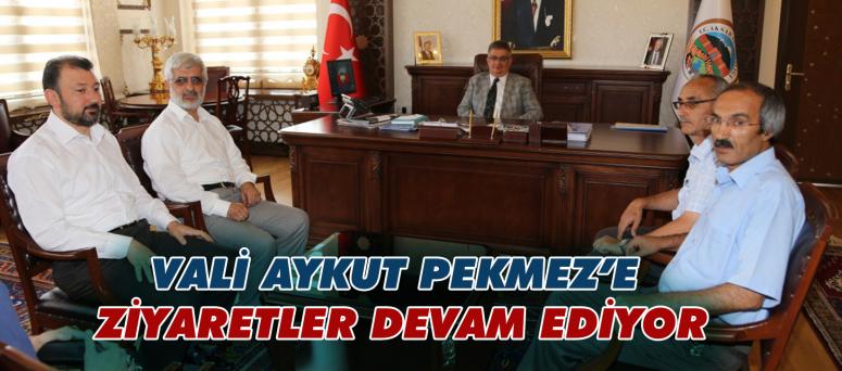 Vali Aykut Pekmez’e Ziyaretler Devam Ediyor