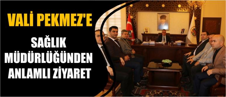 Vali Pekmez’e Sağlık Müdürlüğünden Anlamlı Ziyaret