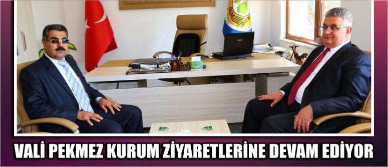 Vali Pekmez Kurum Ziyaretlerine Devam Ediyor