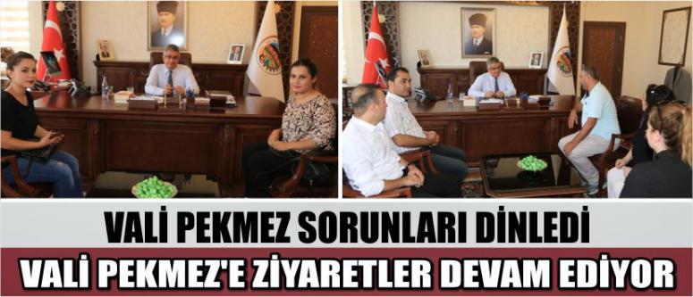 Vali Pekmez Sorunları Dinledi