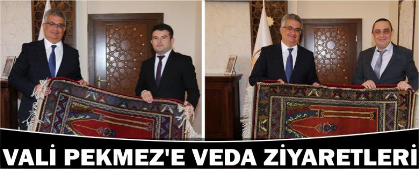 Vali Pekmez’e Veda Ziyaretleri