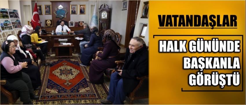 Vatandaşlar Halk Gününde Başkanla Görüştü