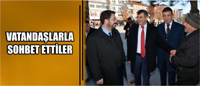 Vatandaşlarla Sohbet Ettiler