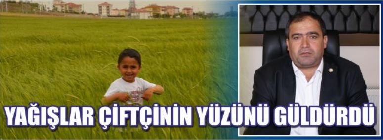 Yağışlar Çiftçinin Yüzünü Güldürdü 