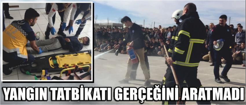 Yangın Tatbikatı Gerçeğini Aratmadı