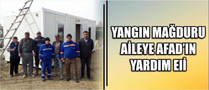 Yangın Mağduru Aileye Afad’ın Yardım Eli