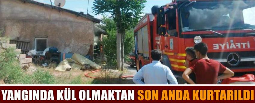 Yangında Kül Olmaktan Son Anda Kurtarıldı