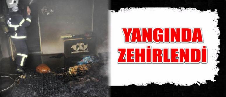 Yangında Zehirlendi