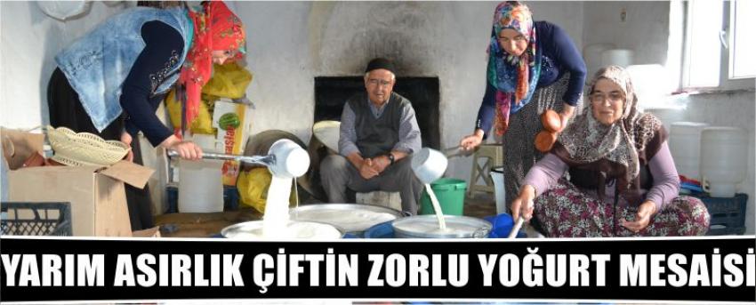 Yarım Asırlık Çiftin Zorlu Yoğurt Mesaisi
