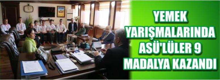 Yemek Yarışmalarında Asü’lüler 9 Madalya Kazandı