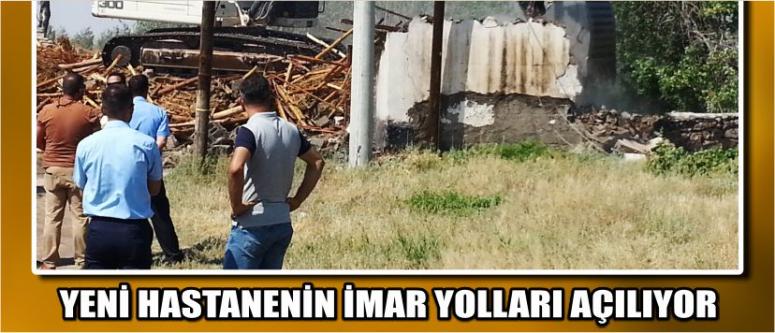 Yeni Hastanenin İmar Yolları Açılıyor