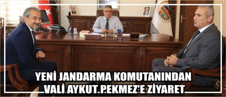 Yeni Jandarma Komutanından Vali Aykut Pekmez’e Ziyaret