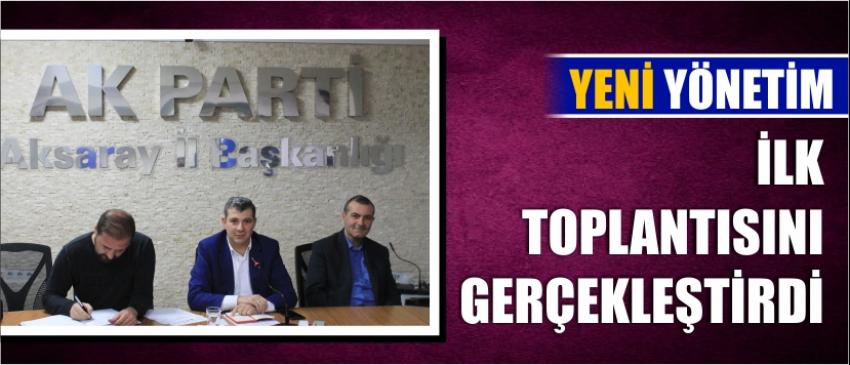 Yeni Yönetim İlk Toplantısını Gerçekleştirdi