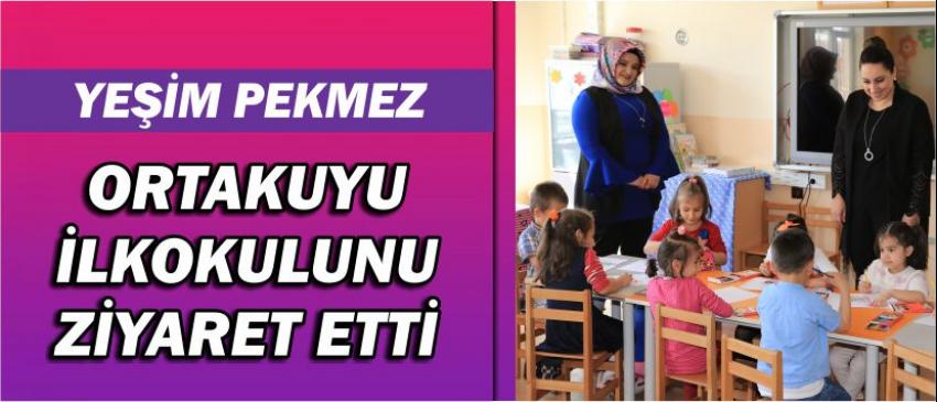Yeşim Pekmez Ortakuyu İlkokulunu Ziyaret Etti