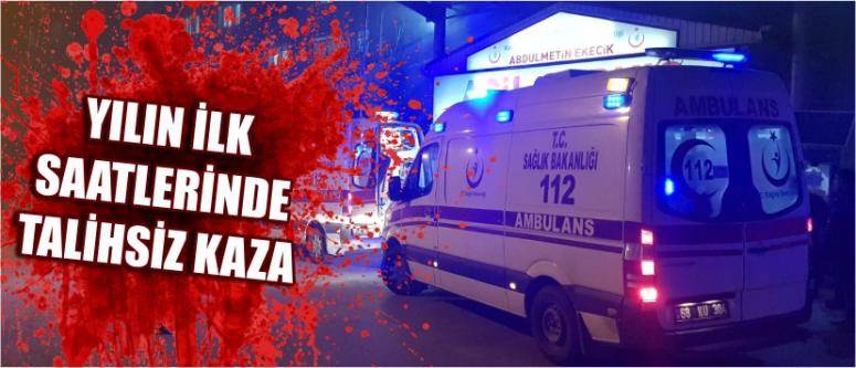 Yılın İlk Saatlerinde Talihsiz Kaza