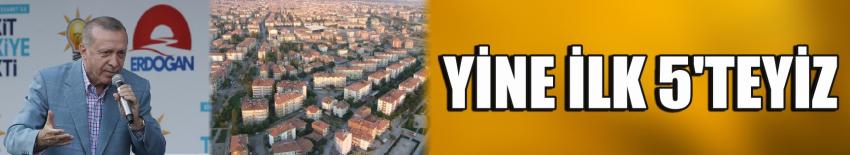 Yine İlk 5’teyiz