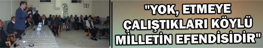 ​"​Yok, Etmeye Çalıştıkları Köylü Milletin Efendisidir​"​