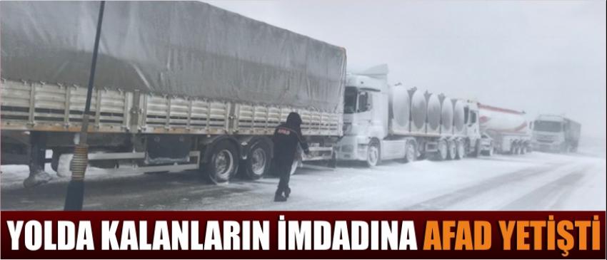 Yolda Kalanların İmdadına Afad Yetişti