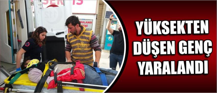 Yüksekten Düşen Genç Yaralandı