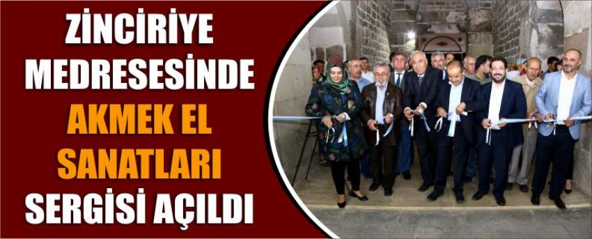 Zinciriye Medresesinde Akmek El Sanatları Sergisi Açıldı