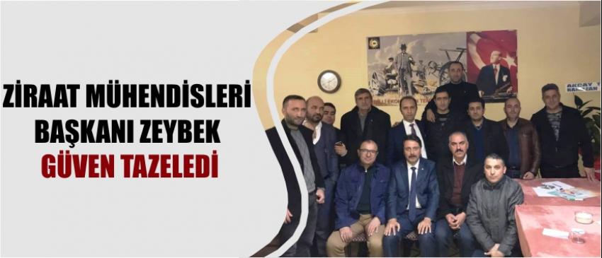 Ziraat Mühendisleri Başkanı Zeybek Güven Tazeledi